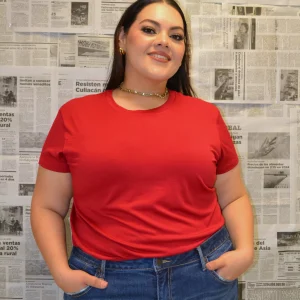 Blusa Básica Largo Perfecto Cuello Redondo