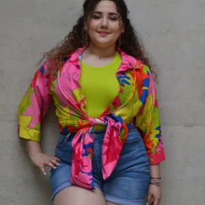 Blusa camisera estampada