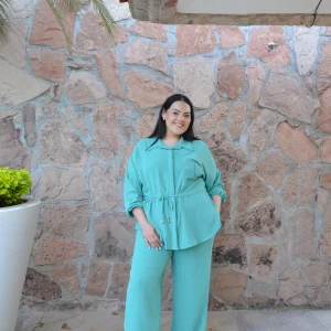 Set De Blusa Manga Larga  y Pantalón