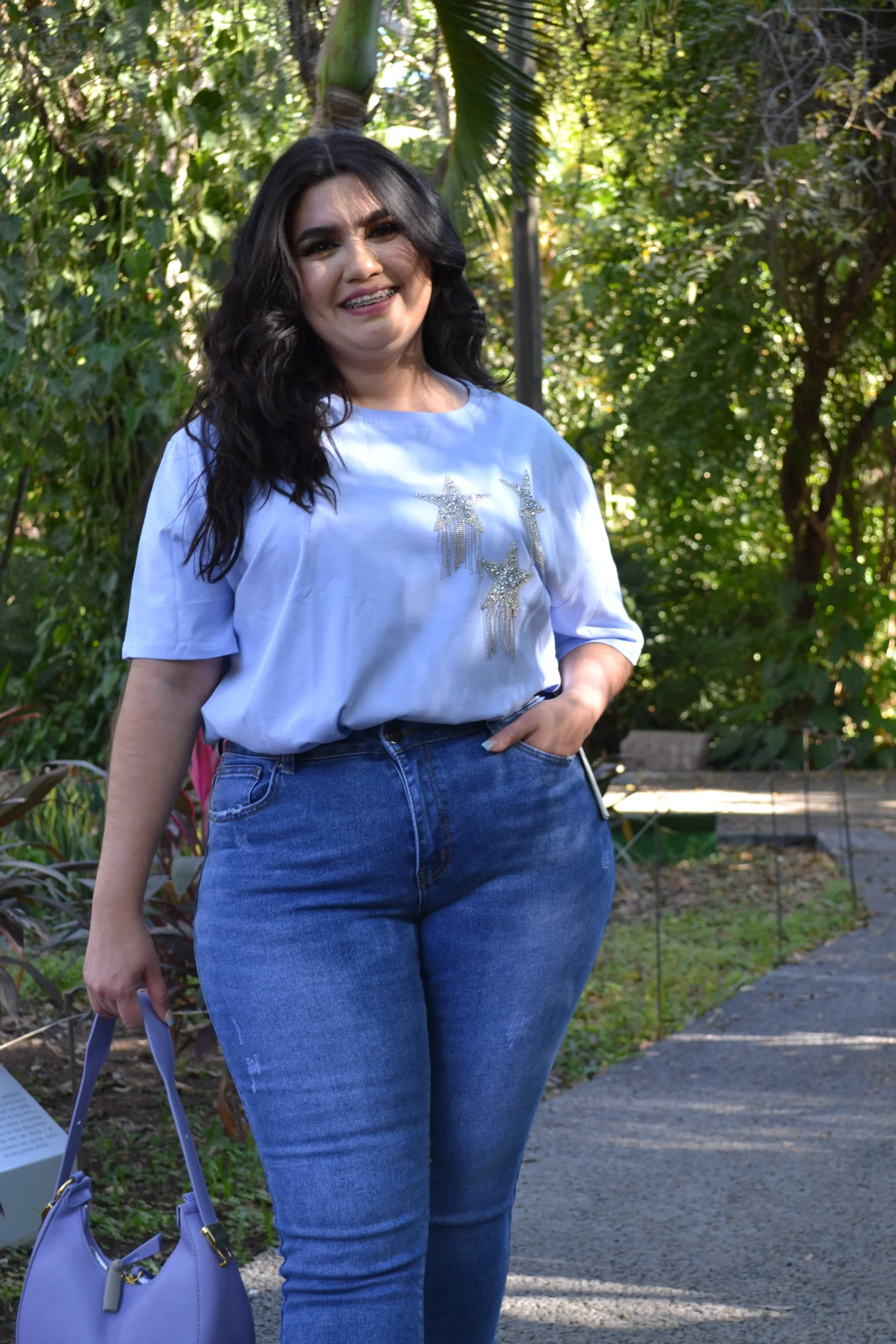 Jeans Mezclilla Tipo Capri Con Dobles - Imagen 3