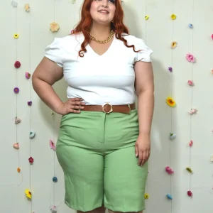 Short de vestir con cinto