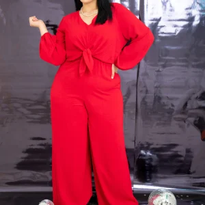 Jumpsuit de fiesta con nudo