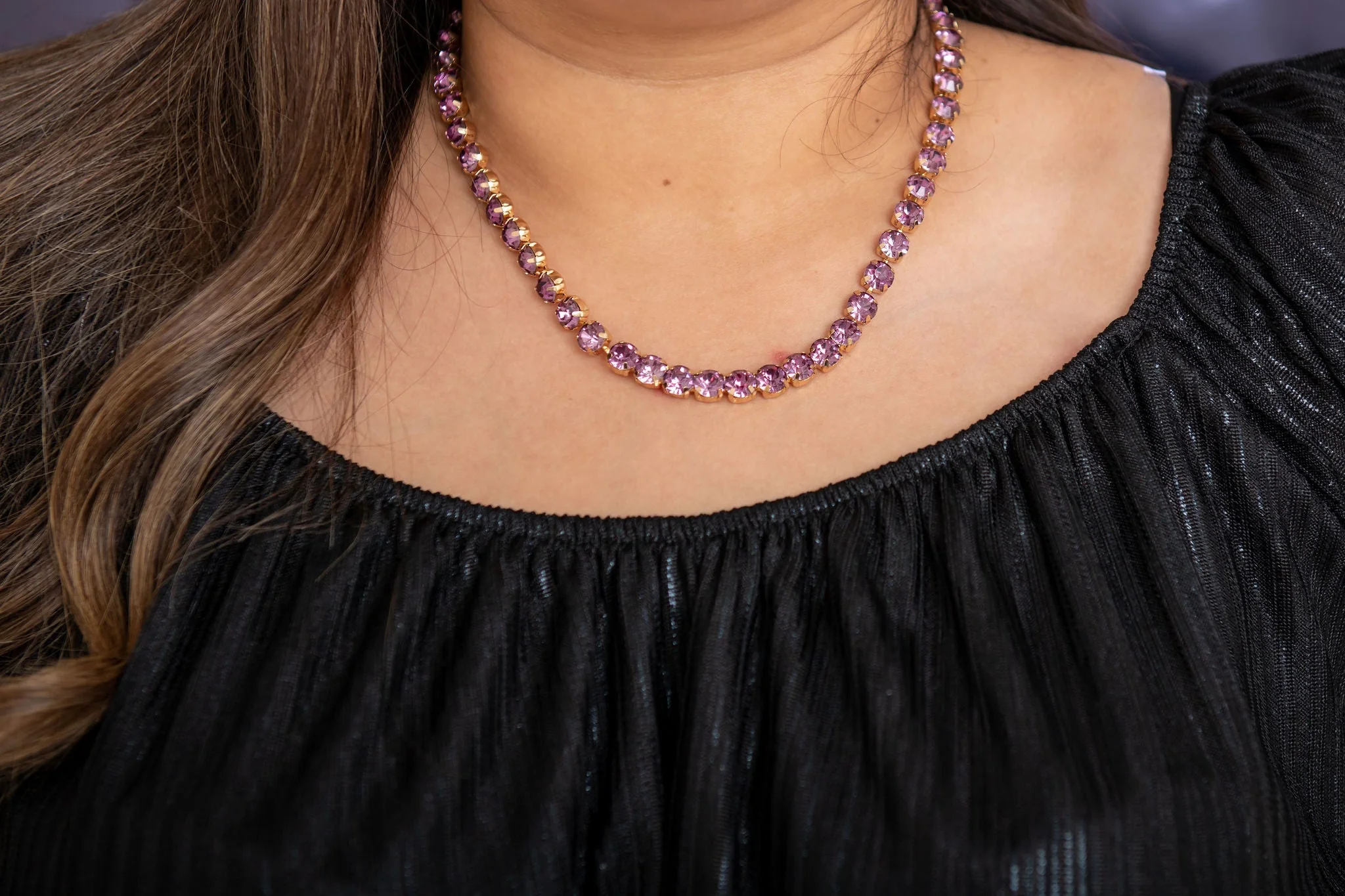 Pantalon vestir flare efecto brilloso - Imagen 6