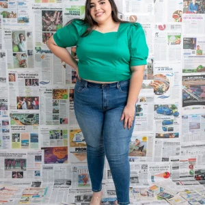 Jeans skinny deslavado