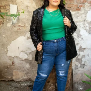 Jeans mom fit con roturas