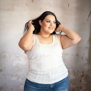 Blusa de tirante grueso