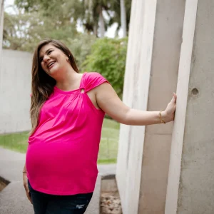 Blusa con detalle hombro