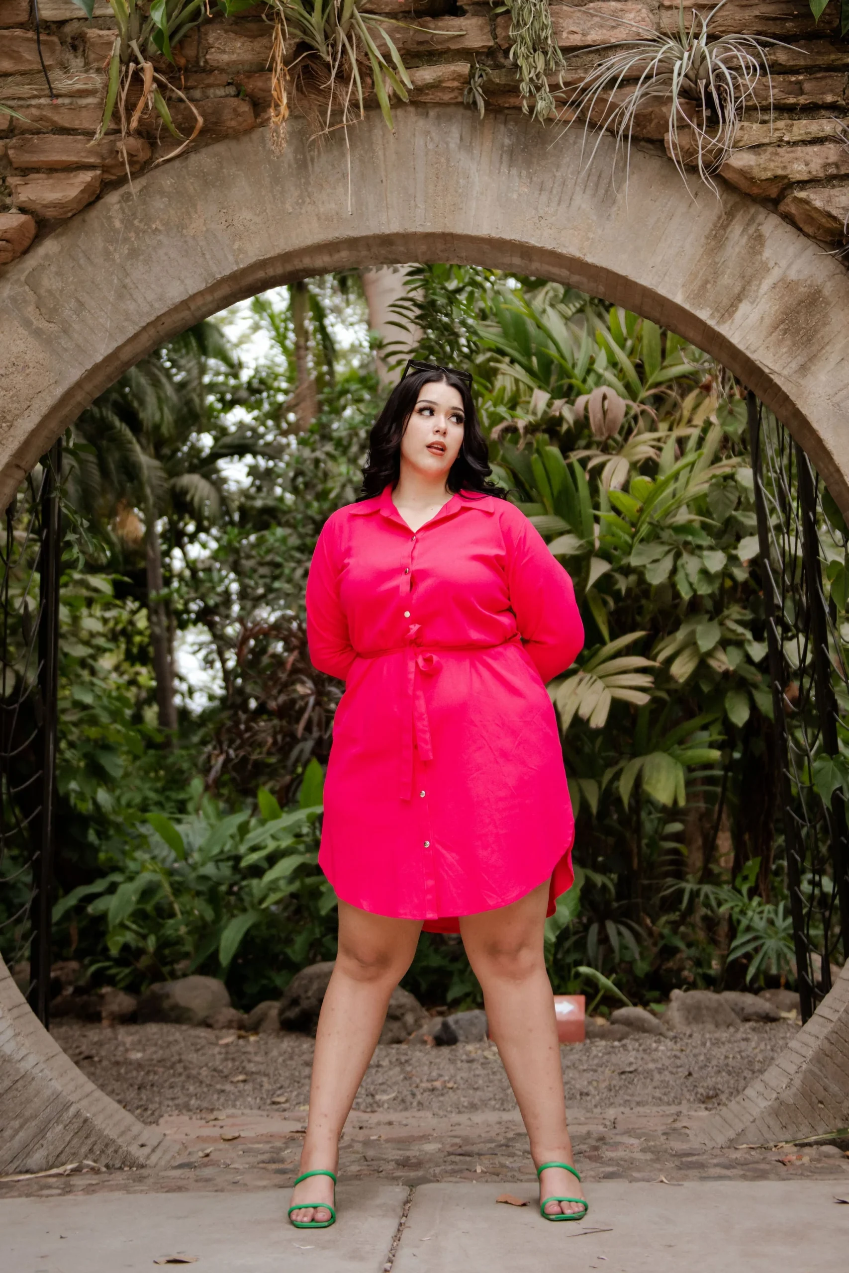 Vestido camisero midi