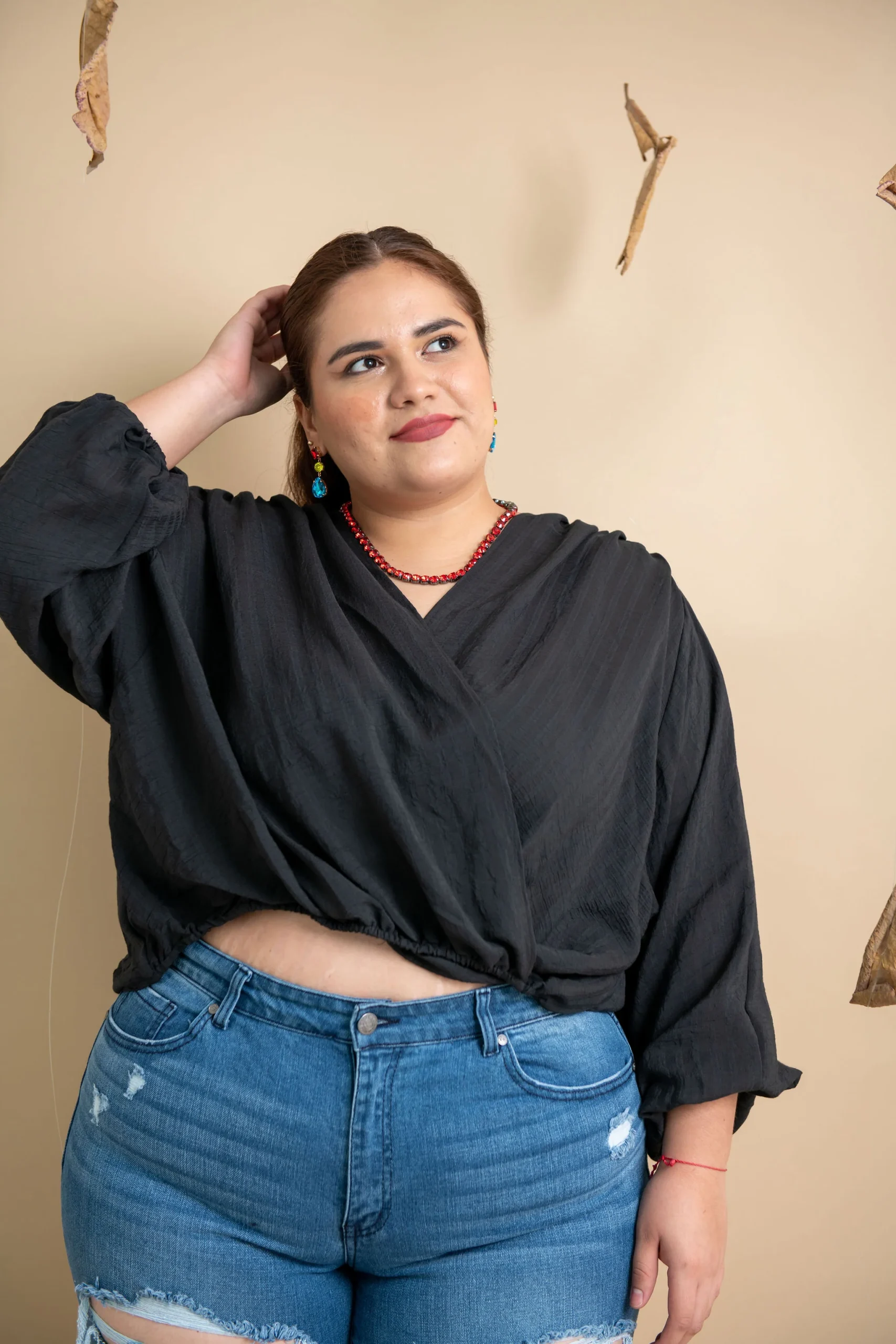 Blusa manga abullonada - Imagen 5