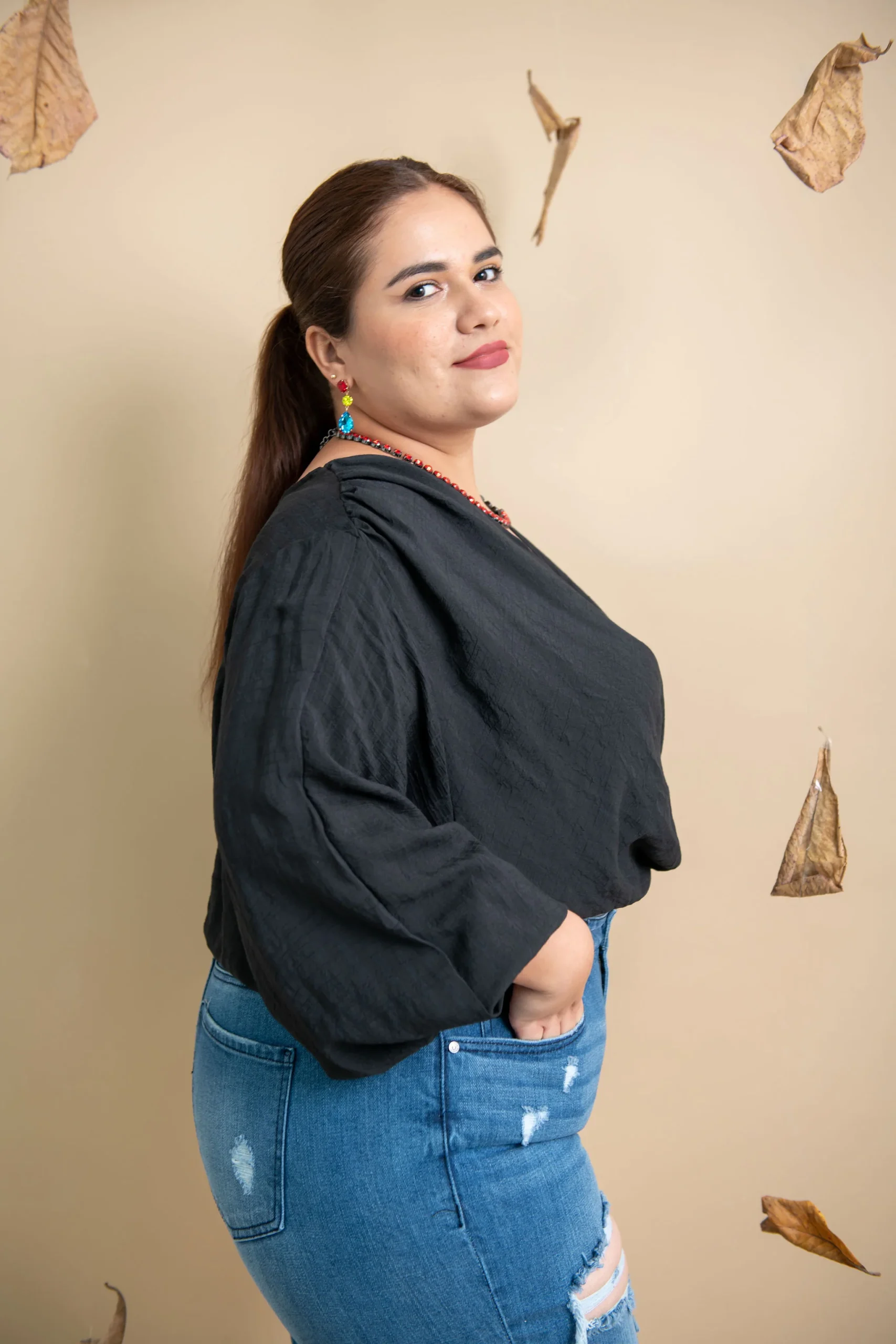 Blusa manga abullonada - Imagen 6