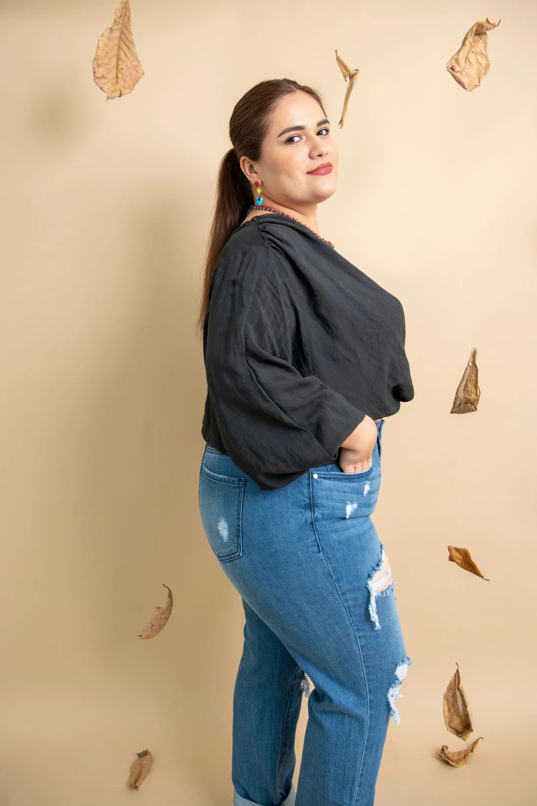 Blusa manga abullonada - Imagen 7