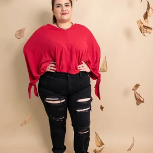 Jeans boyfriend con roturas