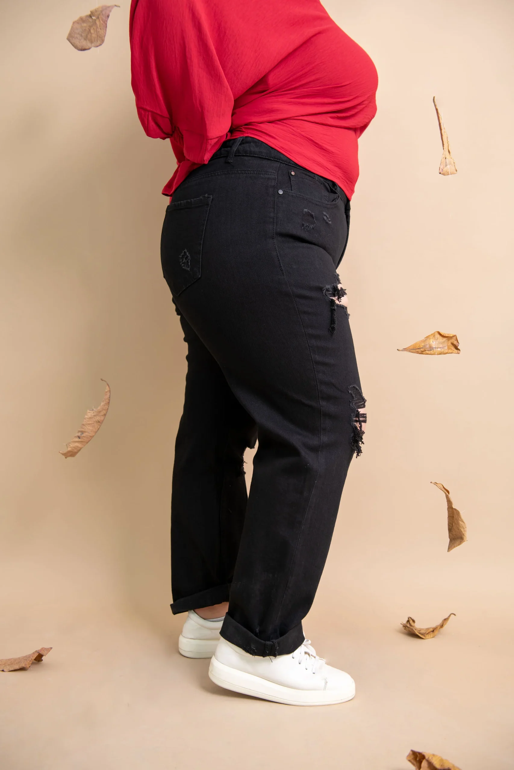 Jeans boyfriend con roturas - Imagen 4