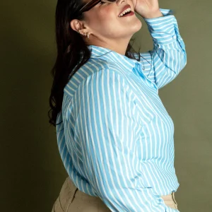 Blusa Camisera Rayada