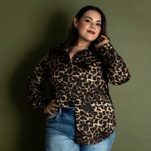 Blusa Satinada Animal Print