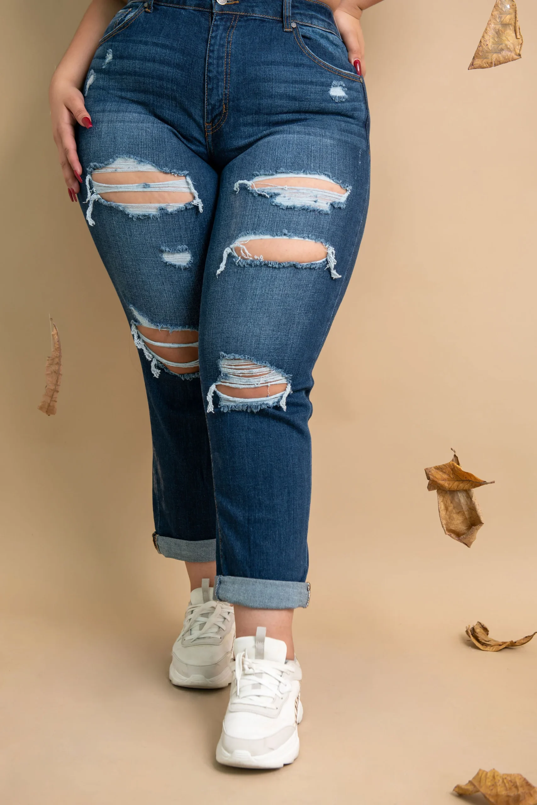 Jeans boyfriend con roturas - Imagen 8