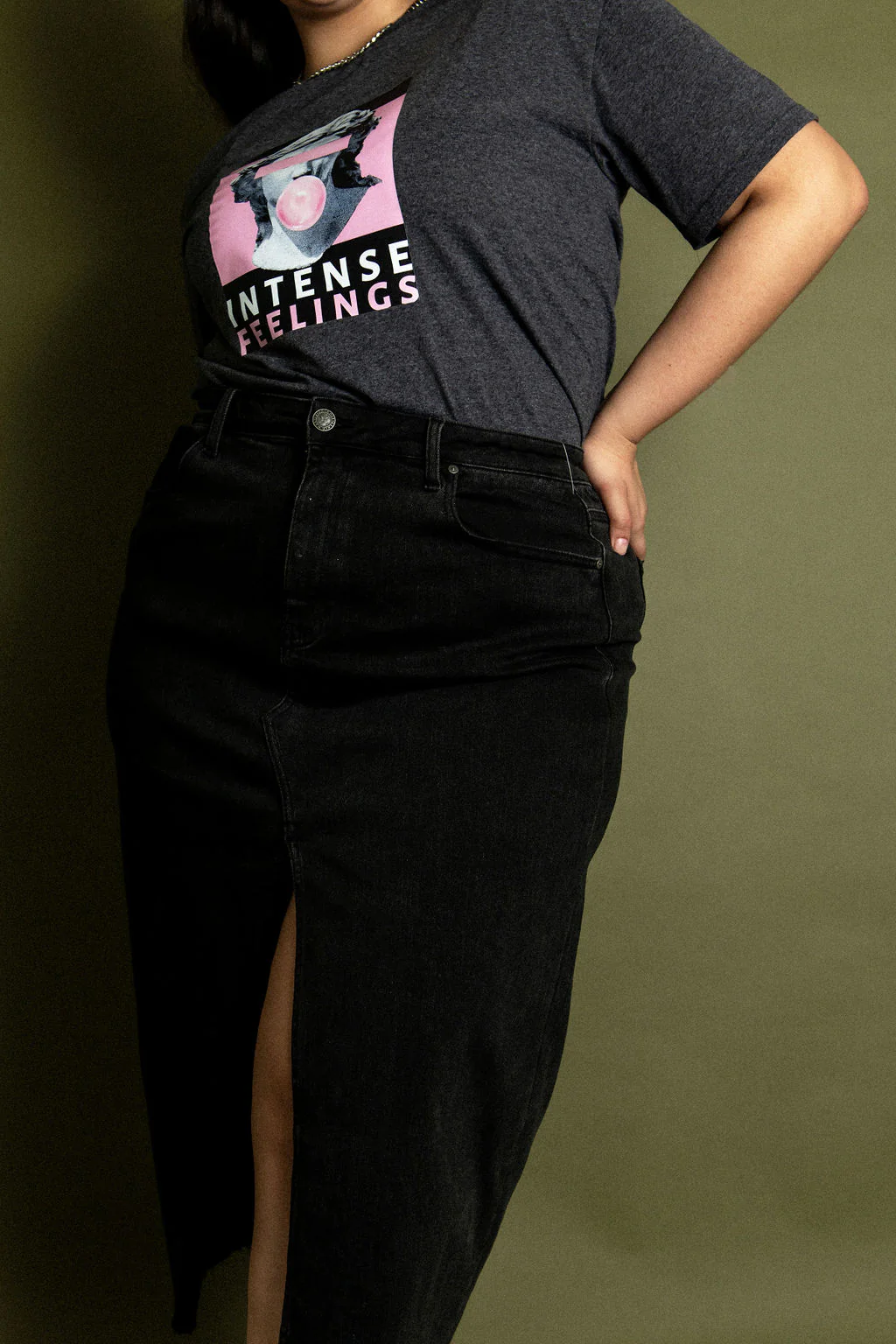 Falda de Mezclilla Larga - Imagen 5