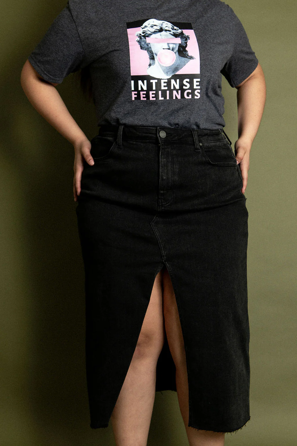 Falda de Mezclilla Larga - Imagen 3