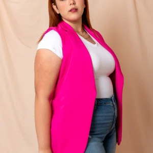 Chaleco vestir liso .