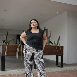Pantalon De Vestir Estampado