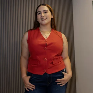 Chaleco Botones Forrados