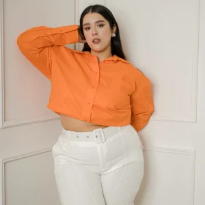 Biker short de vestir con cinto