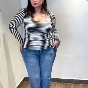 Blusa Manga Larga Lineas