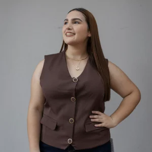 Chaleco Botones Forrados