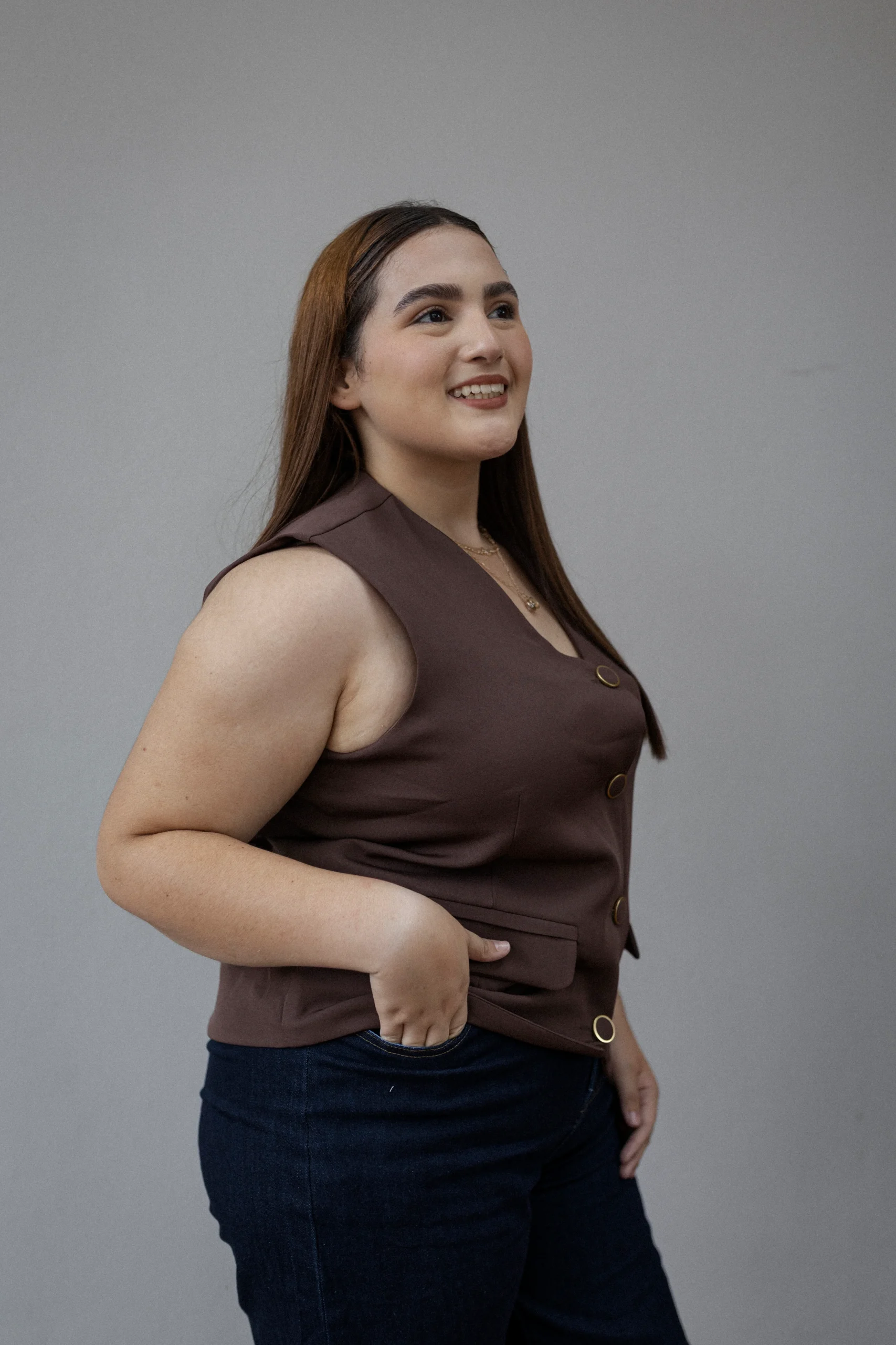 Chaleco Botones Forrados - Imagen 3