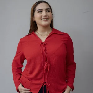 Blusa Manga Larga con Moños