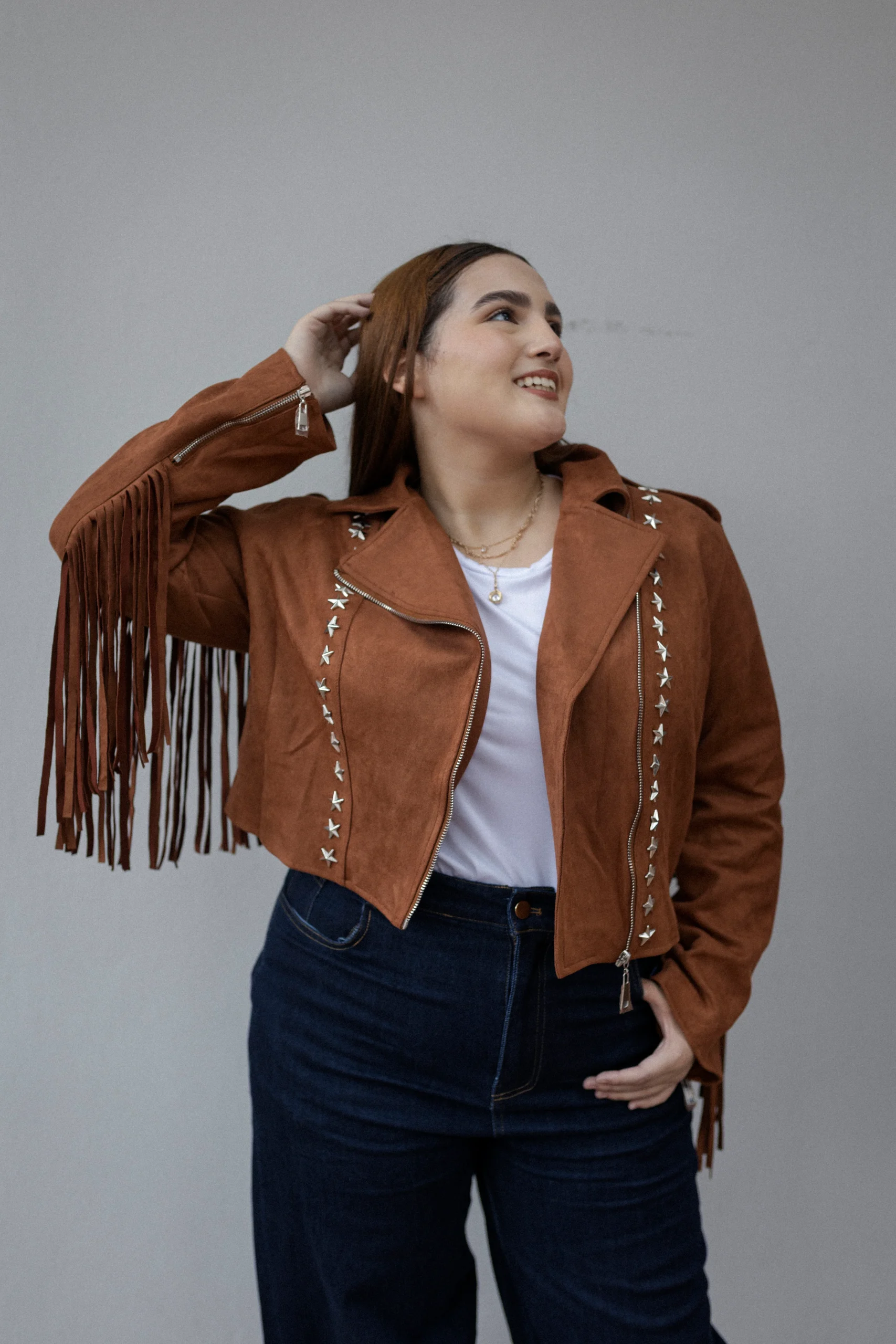 Chamarra de Gamusa con barbas