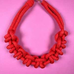 Collar Trenzado Naranjo S