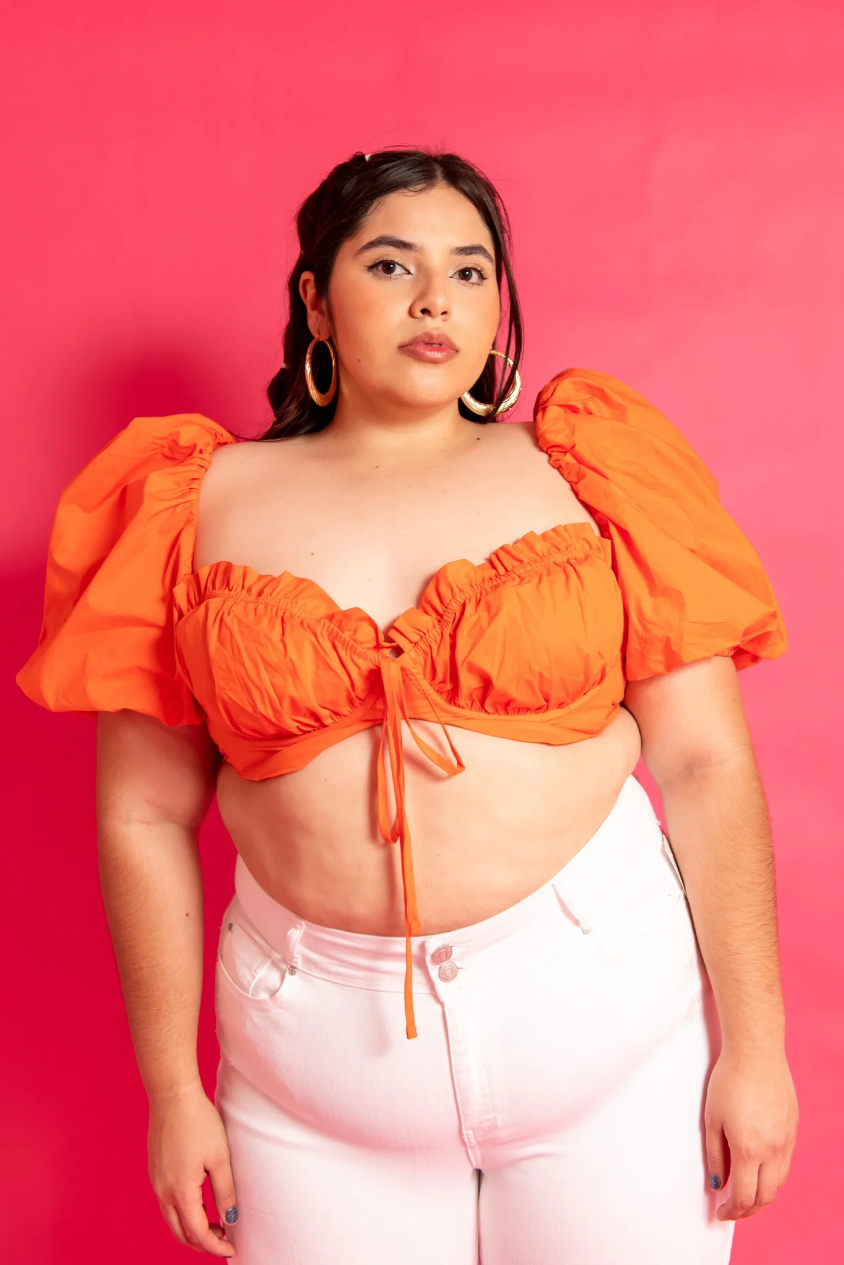 Crop top manga abullonada - Imagen 3