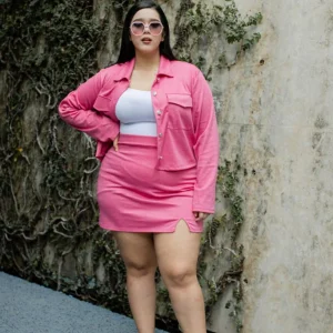 Set de sueter  y falda abertura