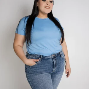 Blusa Básica Largo Perfecto Cuello Redondo