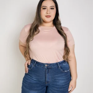 Blusa Básica Largo Perfecto Cuello Redondo