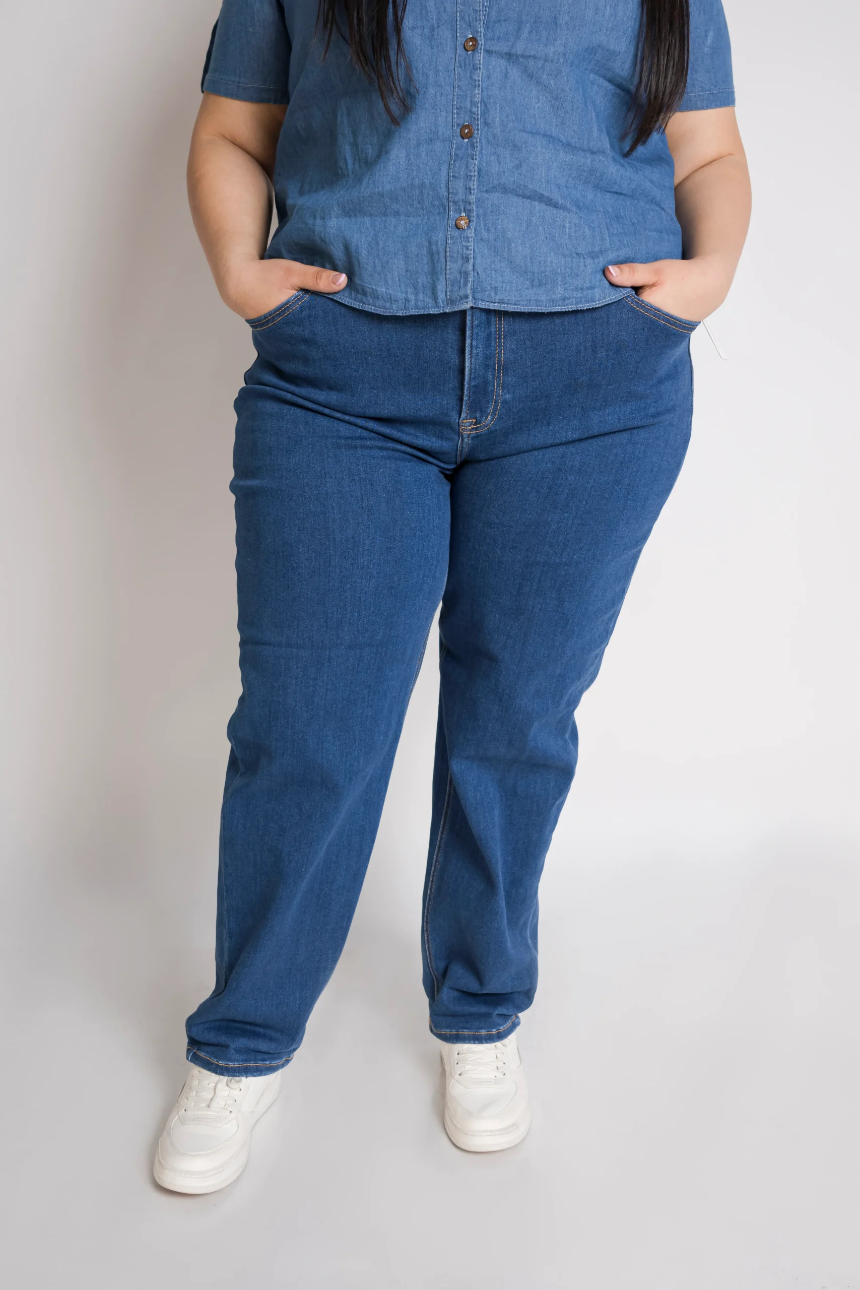 Jeans Boyfriend Con Dobles - Imagen 4