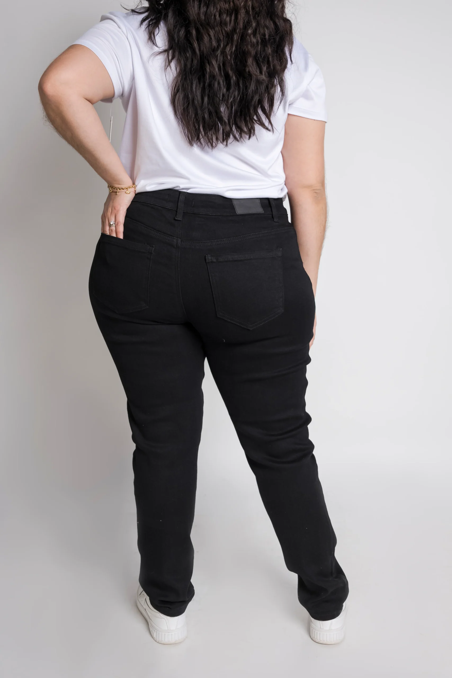 Jeans Skinny Mezclilla Negro - Imagen 4