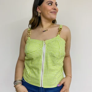 Blusa moda tipo corset