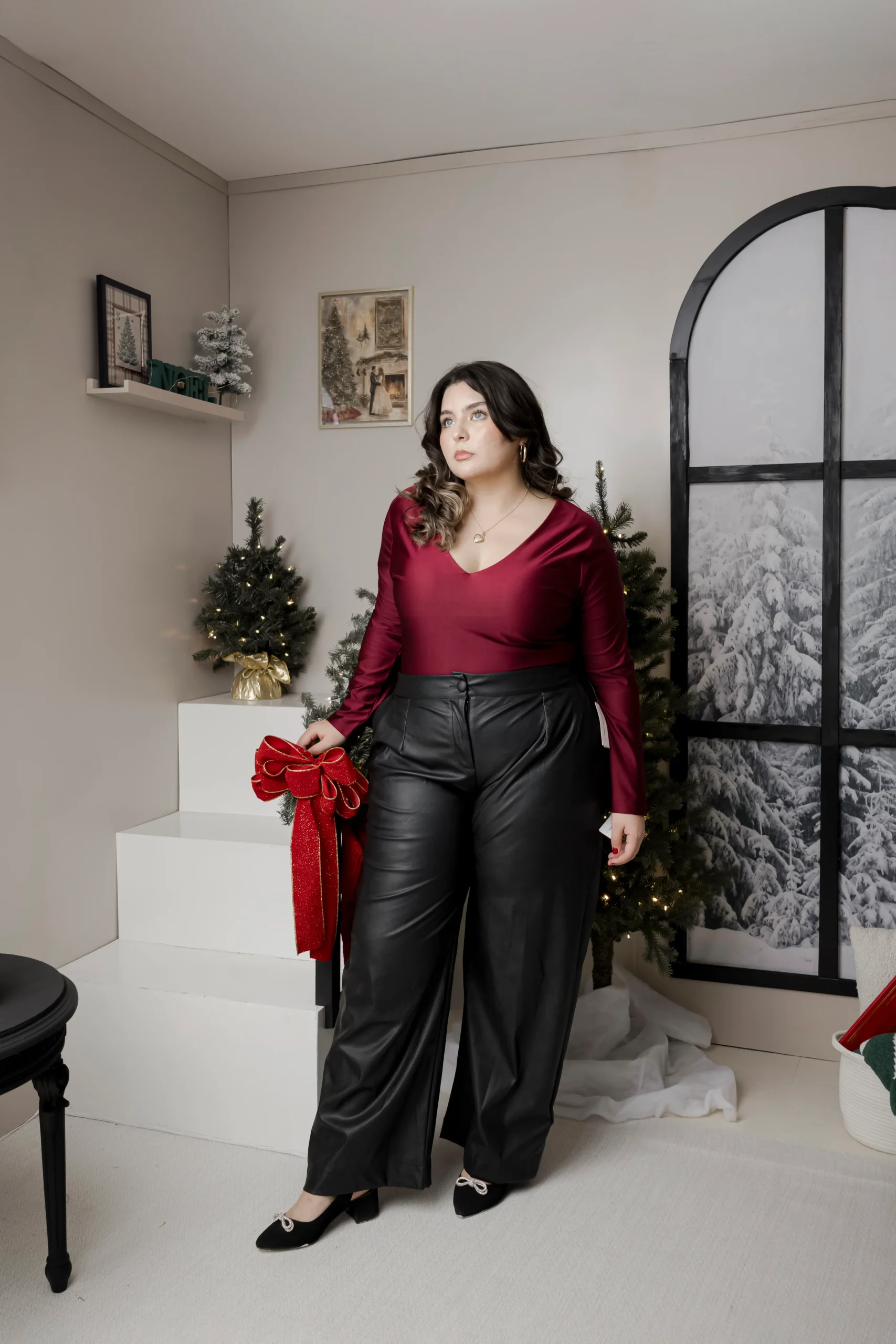 Pantiblusa Satin Manga Larga - Imagen 3