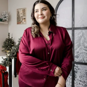 Set De Pantalon Y Saco De Satin