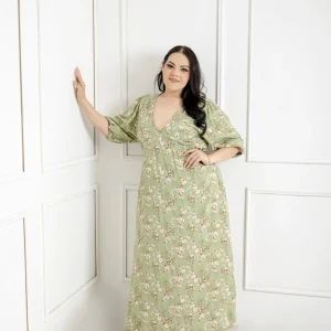 Vestido Estampado Largo