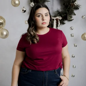 Blusa Básica Largo Perfecto Cuello Redondo