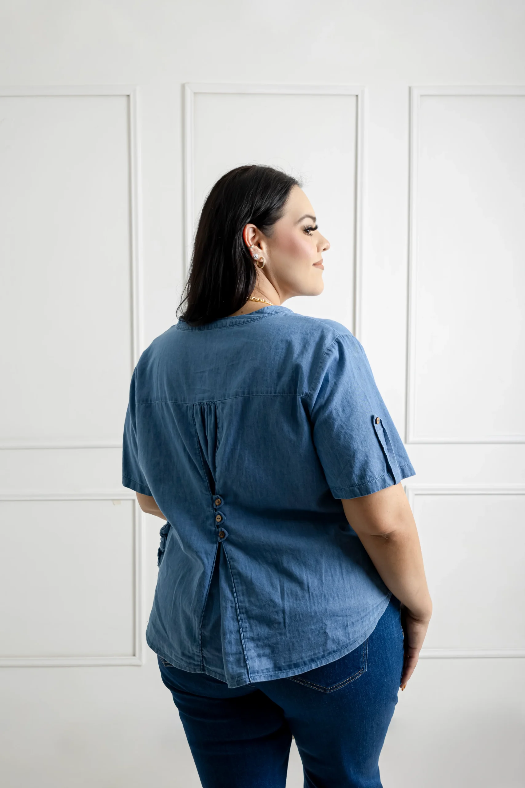Blusa Mezclilla - Imagen 4