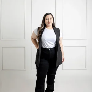 Jeans Corte Recto Negro