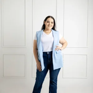 Chaleco Vestir Liso Moda