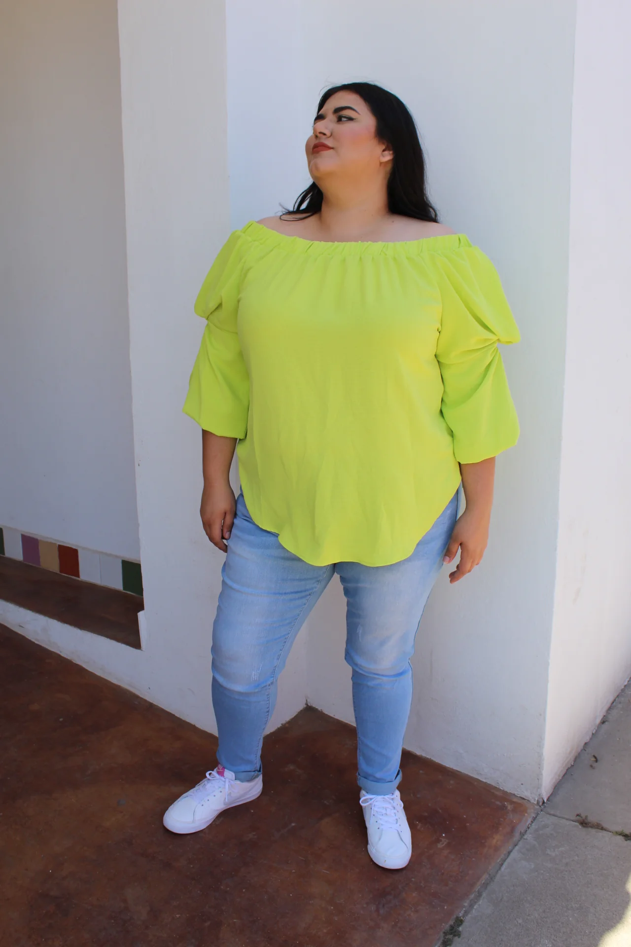 Jeans skinny deslavado - Imagen 3