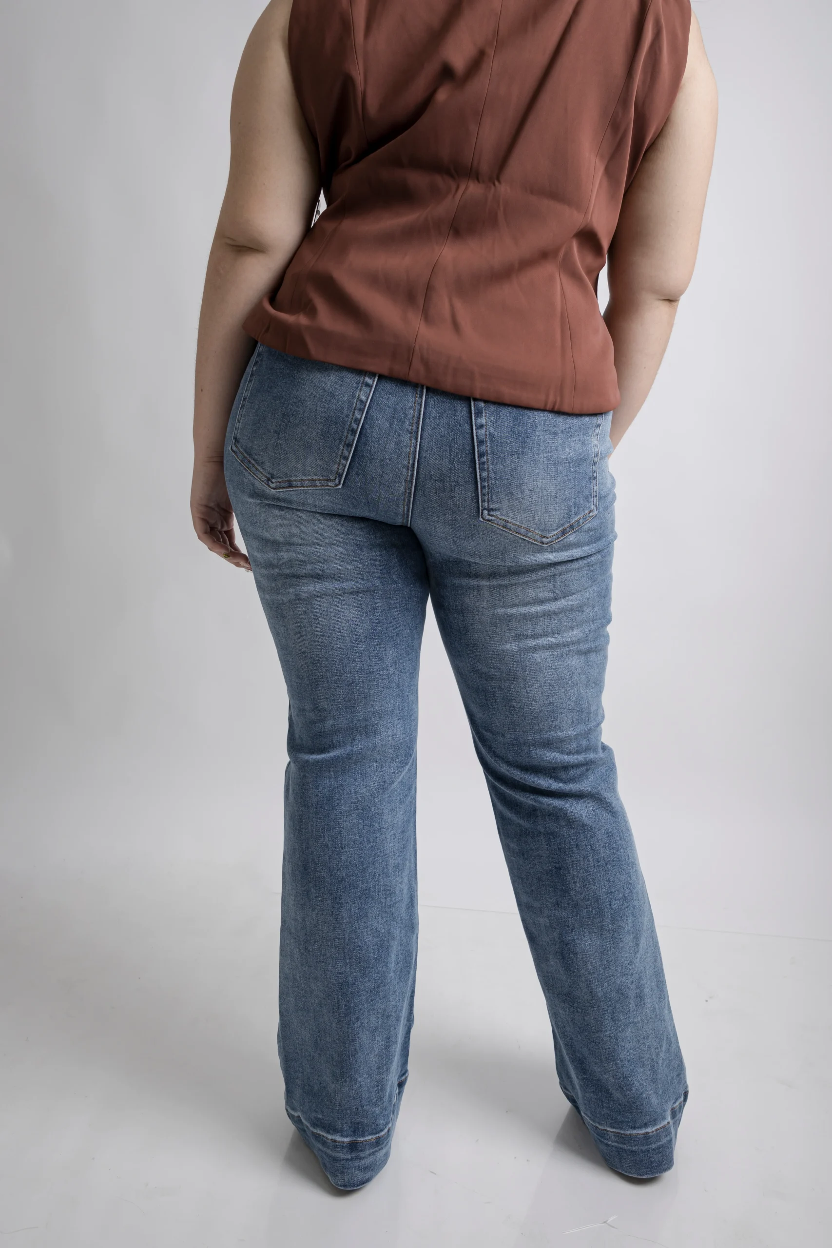 Jeans Corte Flare Claros - Imagen 3