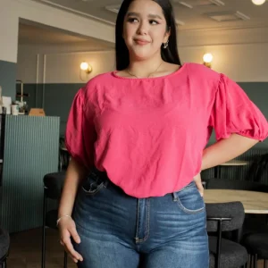 Blusa moda manga abullonada