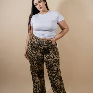 Jeans Cargo Animal Print